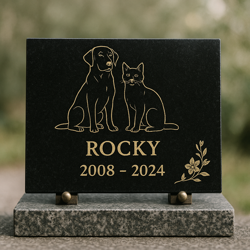 Plaque funéraire pour animaux